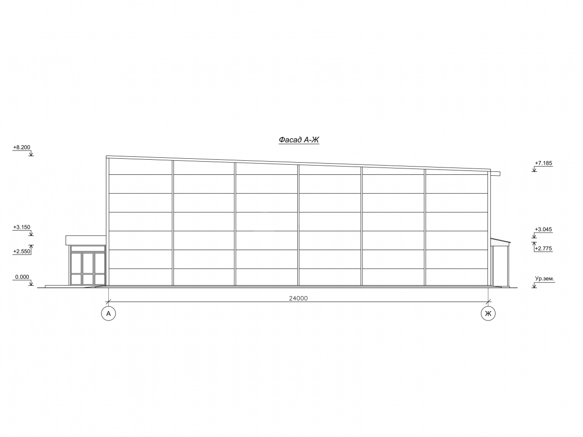 Планировка СТО из сэндвич-панелей -  фото 9