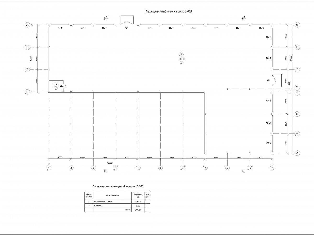 Планировка Магазины, ТЦ из сэндвич-панелей, павильоны из сэндвич панелей -  фото 1