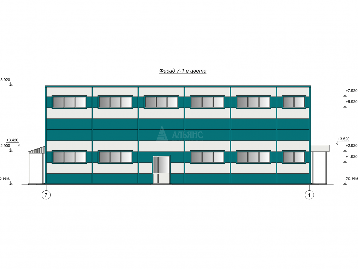 Планировка Торговый Центр из сэндвич-панелей -  фото 6